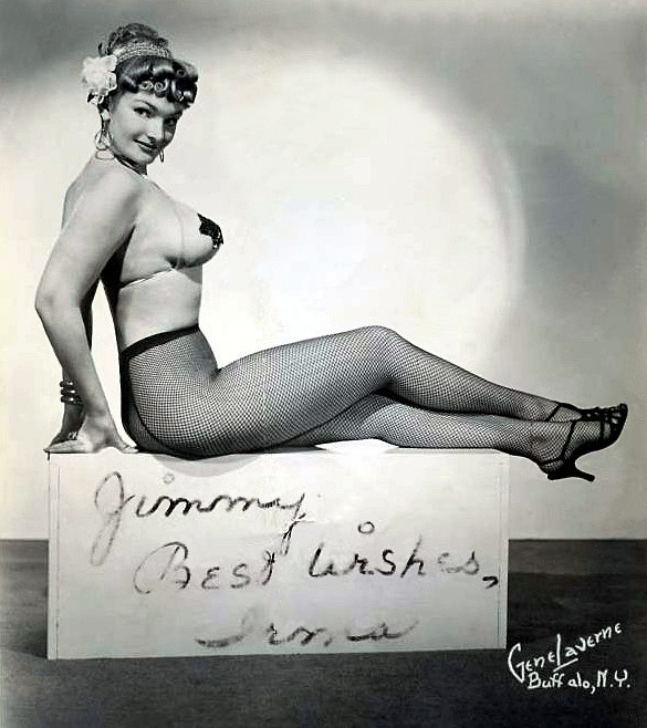  Irma The Body An early promotional photo.. Here, signed: “Jimmy — Best Wishes,