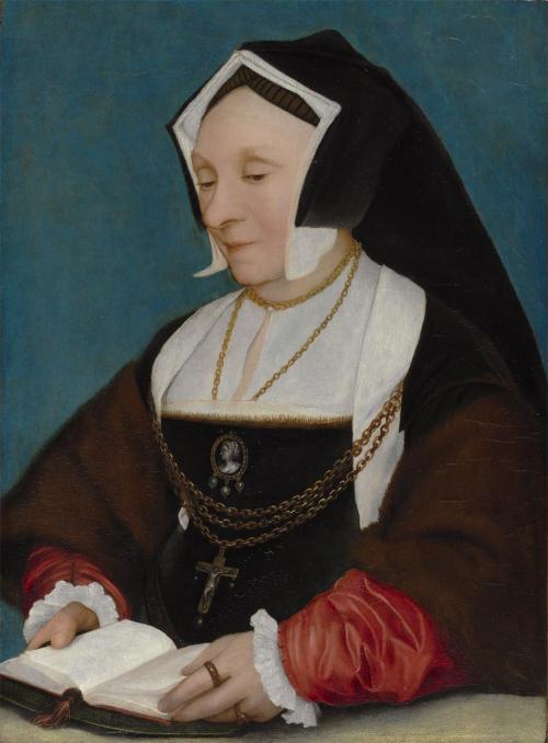 missfolly:Lady Alice More (c.1474-c.1551). Painted c. 1530. Studio of Hans Holbein the Younger (c.14