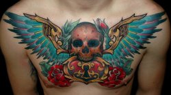 lucidus-dreamers:  Chest piece done by MrKid