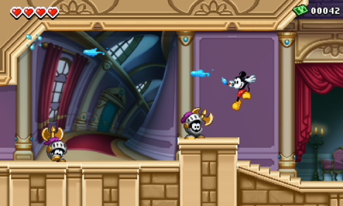 tinycartridge:  Epic Mickey: Power of Illusion’s first 3DS screenshots show the mouse mascot jumping through Peter Pan and Beauty & the Beast-themed stages (click for larger images). Releases this fall. I am down for this. Buy: Epic Mickey games,