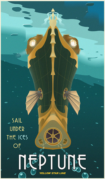 jtotheizzoe: Vintage Space Travel Posters From the genius (I think it’s safe to call him that)