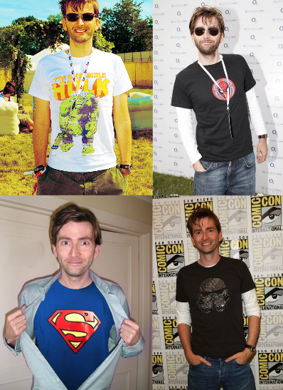 bookishandi:  bald-eagle-heads-faberge-eggs:  David Tennant wearing great shirts  The fact that Tennant lets his nerd flag fly like crazy (and likes comics, I can’t tell you how hard I nerdgasmed during the Nerdist interview)