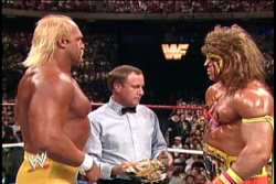 Wrestlemania Vi: Toronto Sky Dome 1991.. Wwf Champ Hulk Hogan Vs Ic Champ Ultimate