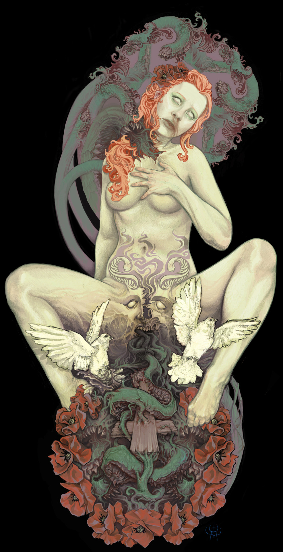 ladynecrosis:  artsylessfartsy:  Daily Deviation 04.04.12  Matricide by ~Azurenex 