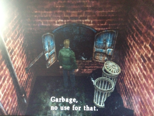 fuckyeahvideogameobservations:  You’re garbage!  Except this news paper article on some Sullivan guy that won’t be relevant until Silent Hill 4