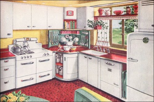 1947 AGA Mixing Corner KitchenAmerican Home Magazine