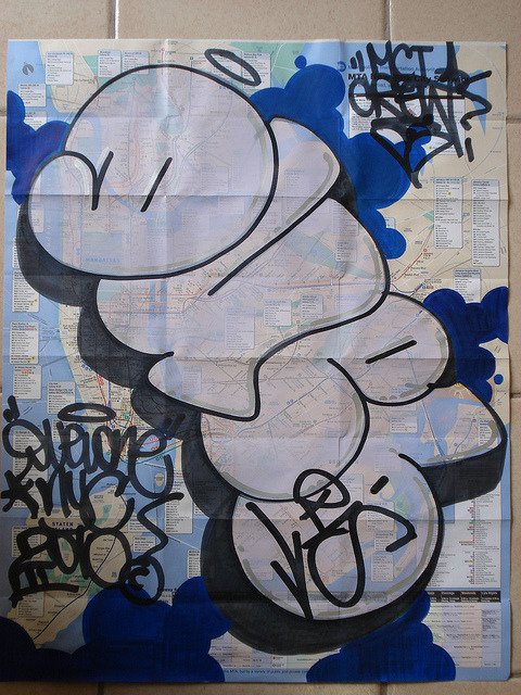 dutty-mouf:  DUEL RIS SUBWAY MAP by D1NYC on Flickr. 