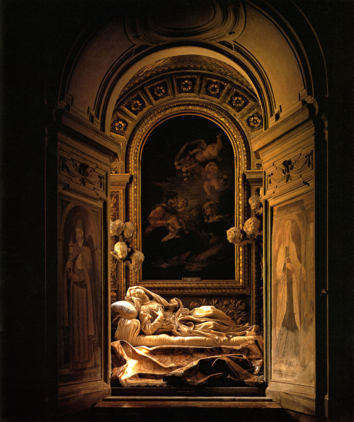 museumaddictsanonymous:Bernini, Blessed Ludovica Albertoni (in Altieri Chapel in San Francesco a Rip