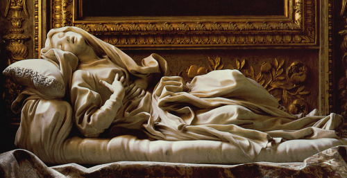 artaddictsanonymous: Bernini, Detail of Blessed Ludovica Albertoni (in Altieri Chapel in San Frances