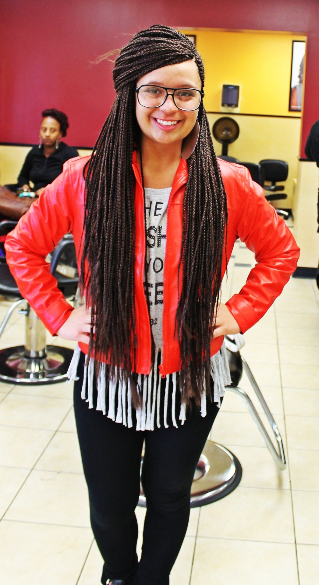 I LOVE Box Braids ! — Me in my box braids, a rare find(a white girl who