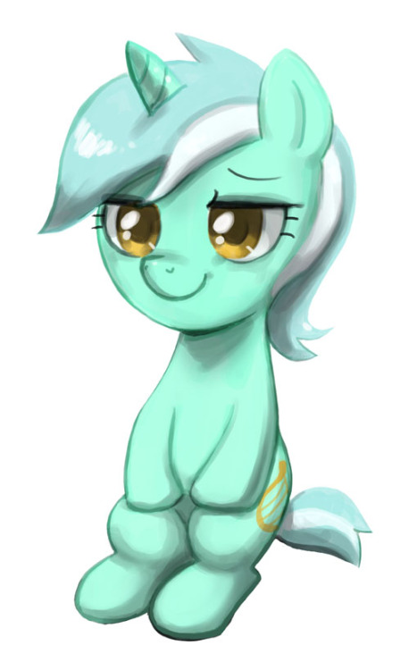 Porn photo Filly Lyra sitting on Filly Twilight’s