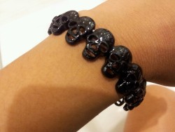 velvetcuffs:  c-outure:  My skull bracelet.