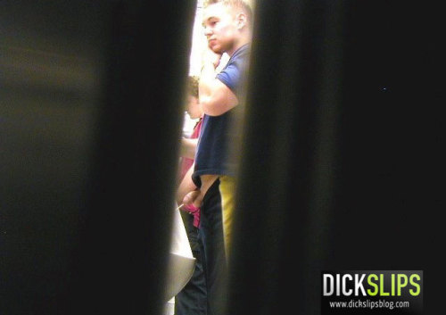 dickpeeper: dickslips: Taking a piss - Caught! ♥ ♥ ♥   Dick Peeper&nb