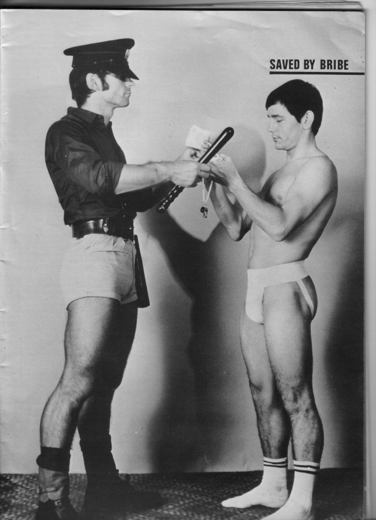 specialsockdrawer:British studio Men In Uniform from the 80s  This is my kind pic