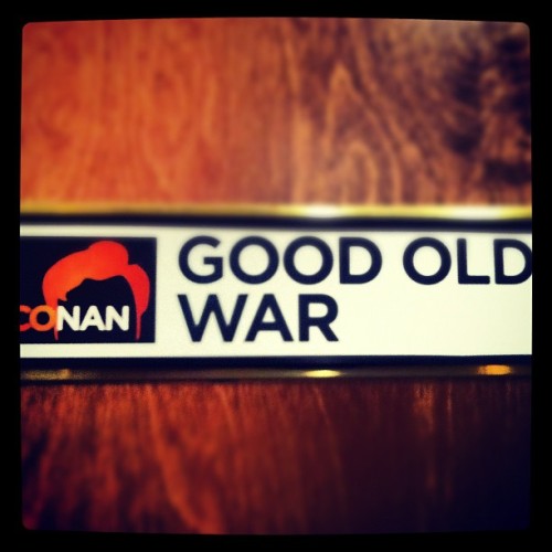 Good Old War are playing on Conan Tonight! April 5th, 2012.