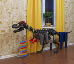 laughingsquid:  Thermosaurus, A Wonderful Radiator That Looks Like a Tyrannosaurus 