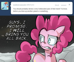 askhotbloodedpinkie:  Going back to the past to time paradox or something. Probably won’t be back for 8 days. (OOC: Actually on vacation for a week, so be back when I’m back.)  I don&rsquo;t see how any true nerd could refrain from flipping their