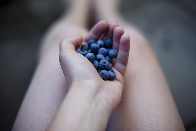 naughtylilcupcake:  Remember those blueberries I mentioned? *passes them over* Here