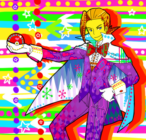 (art by まろちゃん) Psychedelically colored Eusine to crank up your volume. 