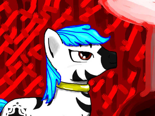 Wow… I found something greater than MS paint (if you can believe that).  I can do so much more in less time, and it looks good in the end.  This is a drawing of a zebra that is MLP based and was made on a bit of a request.  I hope sed person