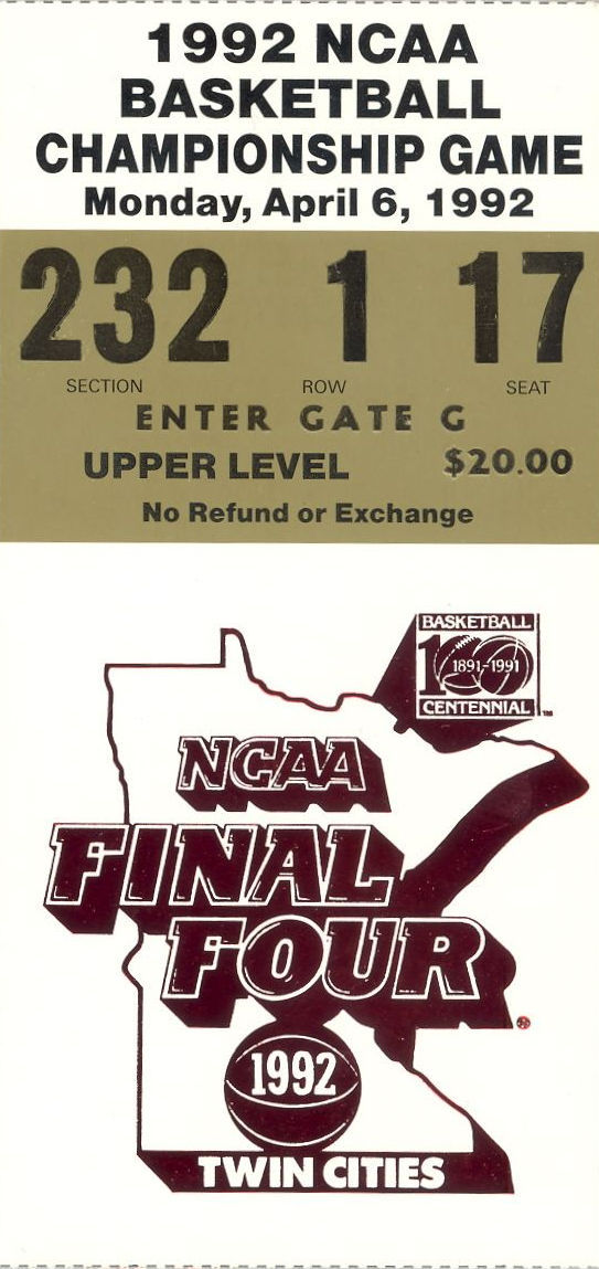 20 YEARS AGO TODAY |4/6/92| Duke defeats Michigan 71-51 to claim the NCAA Men&rsquo;s