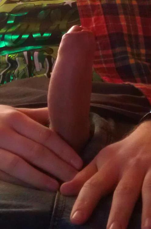 justanotheruncutcock:  I’ve got an ad-DICK-tion to my own dick and I can’t help it. :)