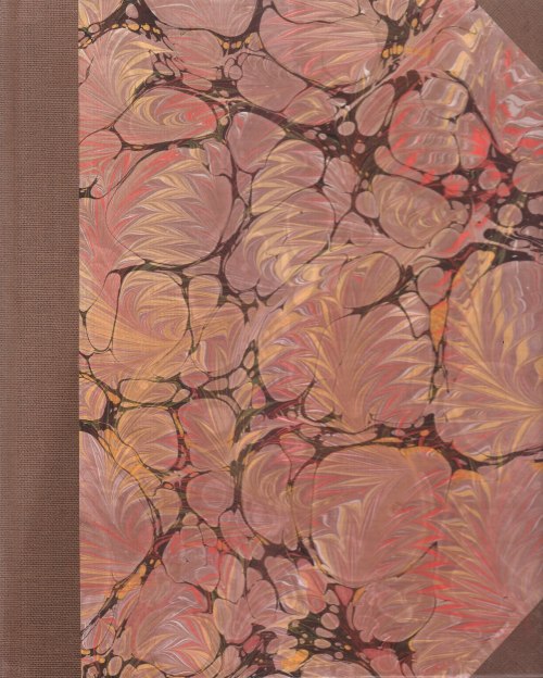 victorianfanguide:A 19th century book covered in marbled paper. Marbling was a popular form of decor