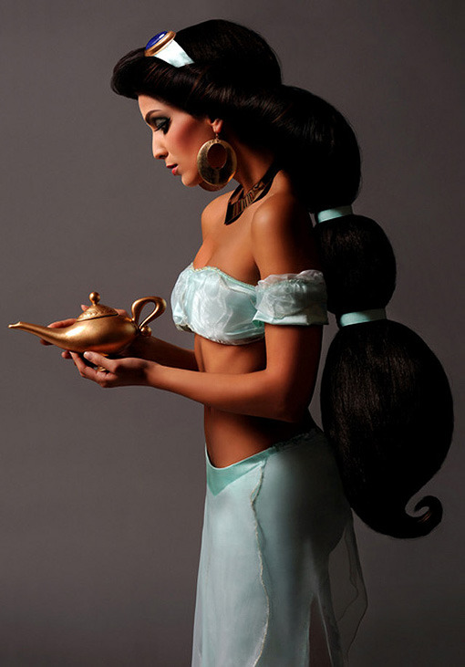 IRL Jasmine’s hair is bigger than her body! Find more re-imagined Disney princesses on PopWatch.