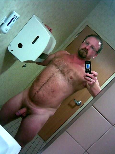 mngrowler:  tomcs128:  I love seeing regular Joes taking pics in a men’s room mirror.  You know they’re going to spice up their profile in some online hook-up site - working on getting laid. This could be the guy in the next cubicle at work, staying