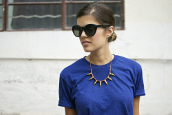 what-do-i-wear:  D.I.Y. SPIKED NECKLACE (image: apair-andaspare) 