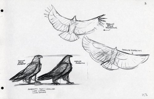 vickorano:  therotoscopers:  Marahute Model Fact Sheet - The Rescuers Down Under (1990) - by Glen Keane  Helpful sketches are helpful. 