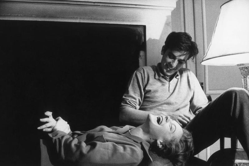 shesinacoma:  Alain Delon and Romy Schneider circa 1961 