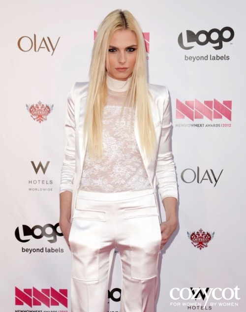 andrejpejicpage:  Andrej Pejic LOGO’s 2012 ‘NewNowNext’ Awards held at Avalon Hollywood, California. cozycot.com 
