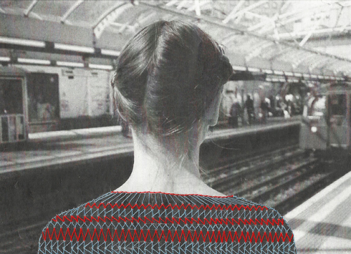 tacticalshoyu:  Maria Aparicio of Santiago, Chile collaborates with photographers – adding unexpected visual elements with needle and thread. 