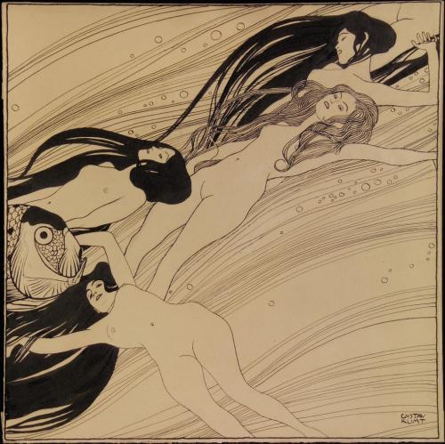 noiseman-blog:The Blood of Fish by Gustav Klimt, 1898.