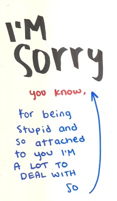 withmyheartwideopen:  no no no! Don’t apologize for your feelings. Please don’t. &lt;3 
