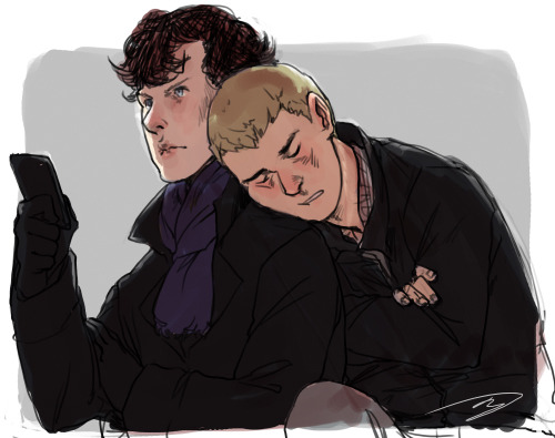 takin a break from drawing sherlock and jawn to&hellip; draw sherlock and jawn&hellip;