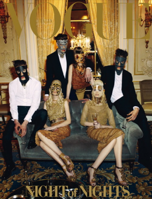 Vogue Italia Apr. 2012 - Prom Night by Steven Meisel Models: Aaron Vernon, Thairine Garcia, Lyle Lod