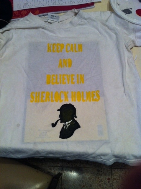 My SH shirt for tomorrows convention.I’m probrbly the only person who will spent an hour doing