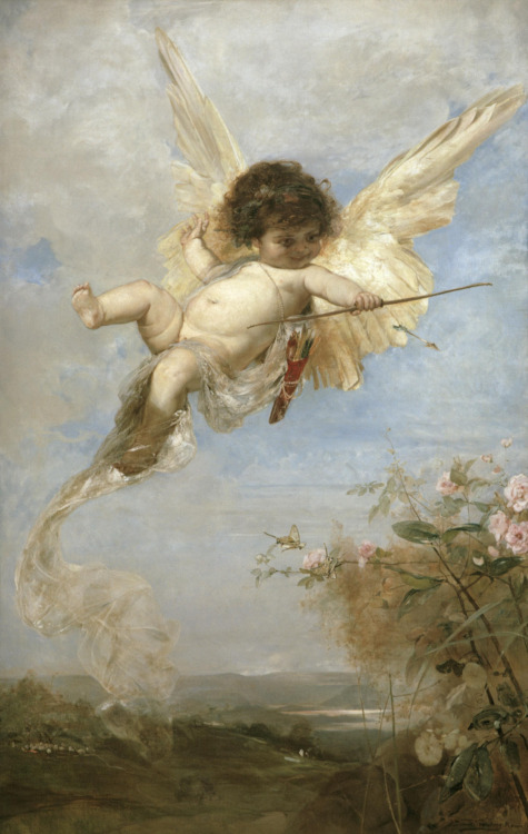 poboh:Cupid shoots with his bow, Julius Kronberg. (1850 - 1921)