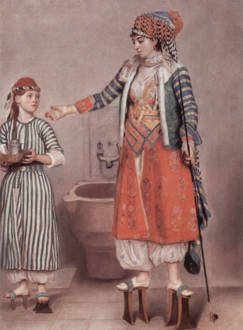 phassa:  Liotard, Jean Etienne - Turkish lady with Servant 