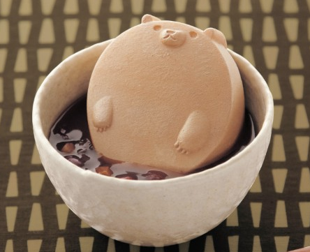 Happy Bear Relaxing in a Red Bean Soup Disturb this peaceful bear by purchasing it online within Jap