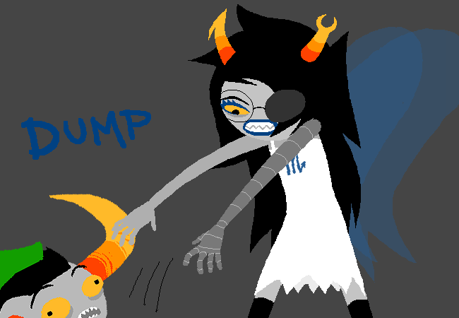 The panel where Vriska Serket learns how to dump someone the RIGHT way. 