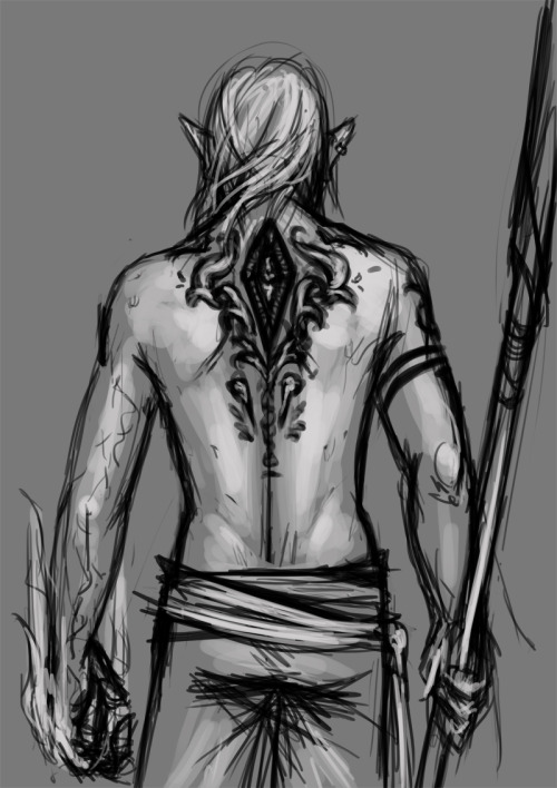 What happens when I appease the sudden odd urge to draw a male back.