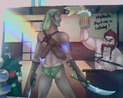 jakface:  cakedeficit:  So I had Steve Blum sign this yesterday. Jakface helped me choose which picture to have Steve sign (and even said to have him sign Oghren’s nipple). So By the time I finally got to Steve, after standing in line for 2 hours,