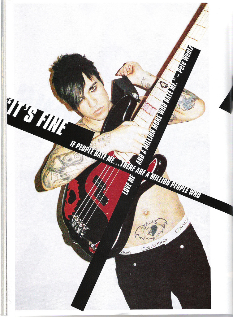 fuckyeahpetewentz:  old article from SPIN? i believe lots of nice photos