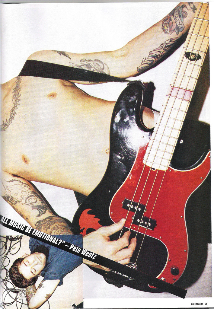 fuckyeahpetewentz:  old article from SPIN? i believe lots of nice photos