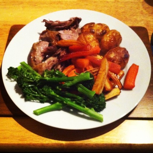 #food #foodporn #roast #lamb (Taken with instagram)
