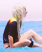 artmafias:  Lady Gaga surfing with her flawless