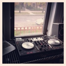 Got tired of looking at the wall. #DJ #NS6 #Numark #view (Taken with instagram)